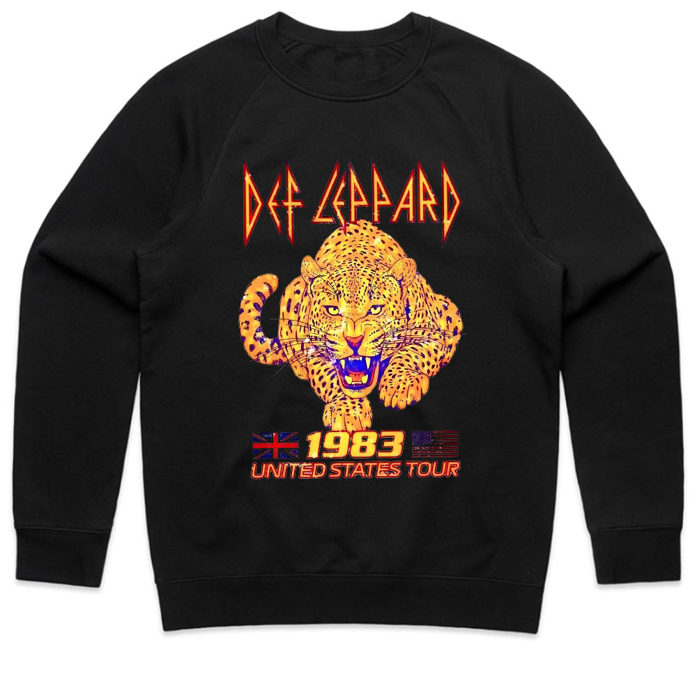 Def Leppard 1983 U.S. Tour T-Shirt β Retro Rock Concert Tee