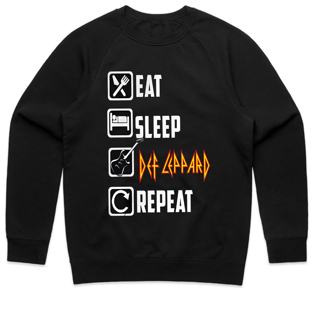 Eat Sleep Def Leppard Repeat – Rock & Roll Lifestyle T-Shirt