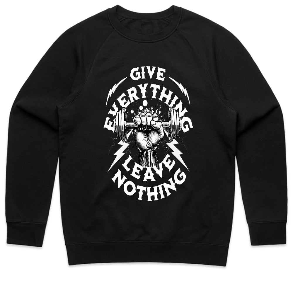 "Give Everything, Leave Nothing" Gym Motivation T-Shirt – Hardcore Fitness Apparel