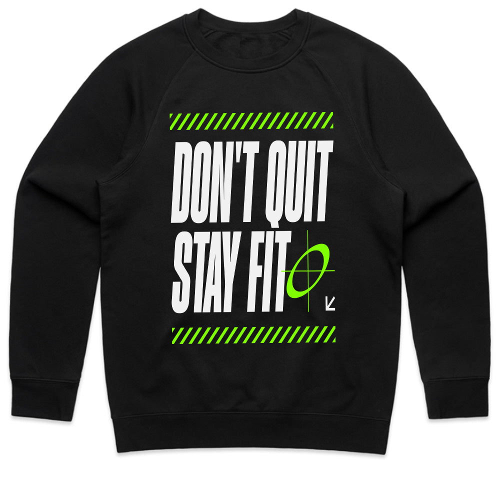 "Don't Quit Stay Fit Motivational Gym T-Shirt β Bold Fitness Apparel"
