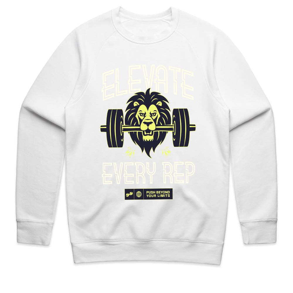 "Elevate Every Rep" Lion Gym T-Shirt – Push Beyond Your Limits