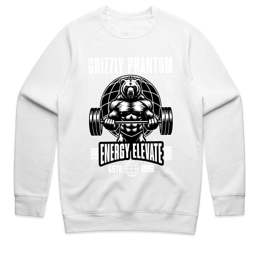 "Grizzly Phantom" Powerlifting Bear Gym T-Shirt – Strength & Elevation