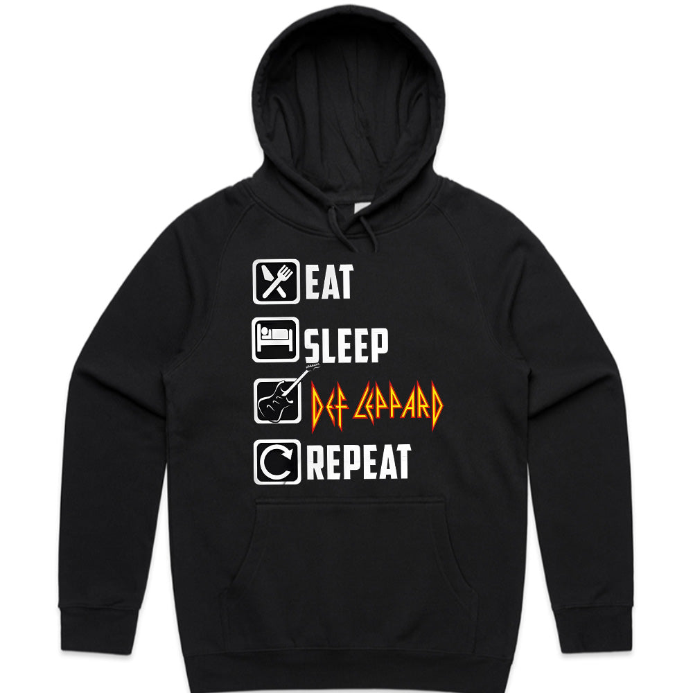 Eat Sleep Def Leppard Repeat – Rock & Roll Lifestyle T-Shirt