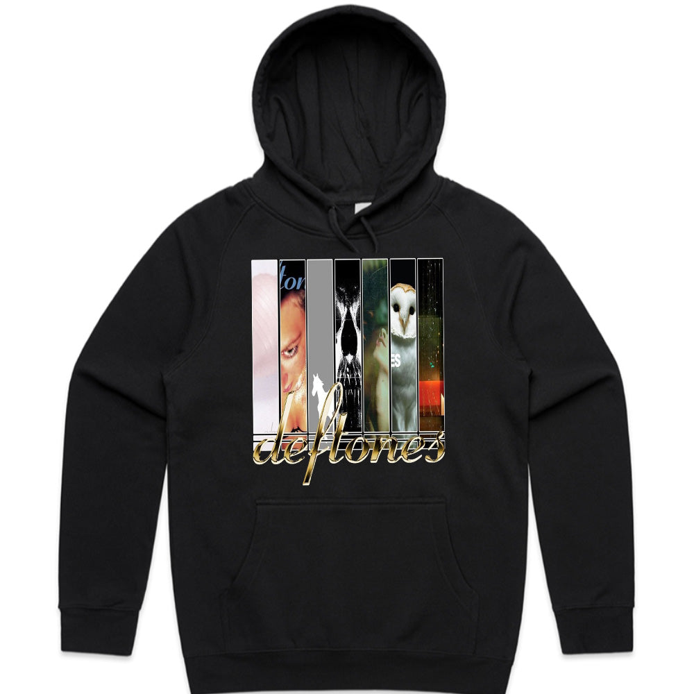 Deftones Album Cover Collage T-Shirt β Alternative Metal Discography Tee