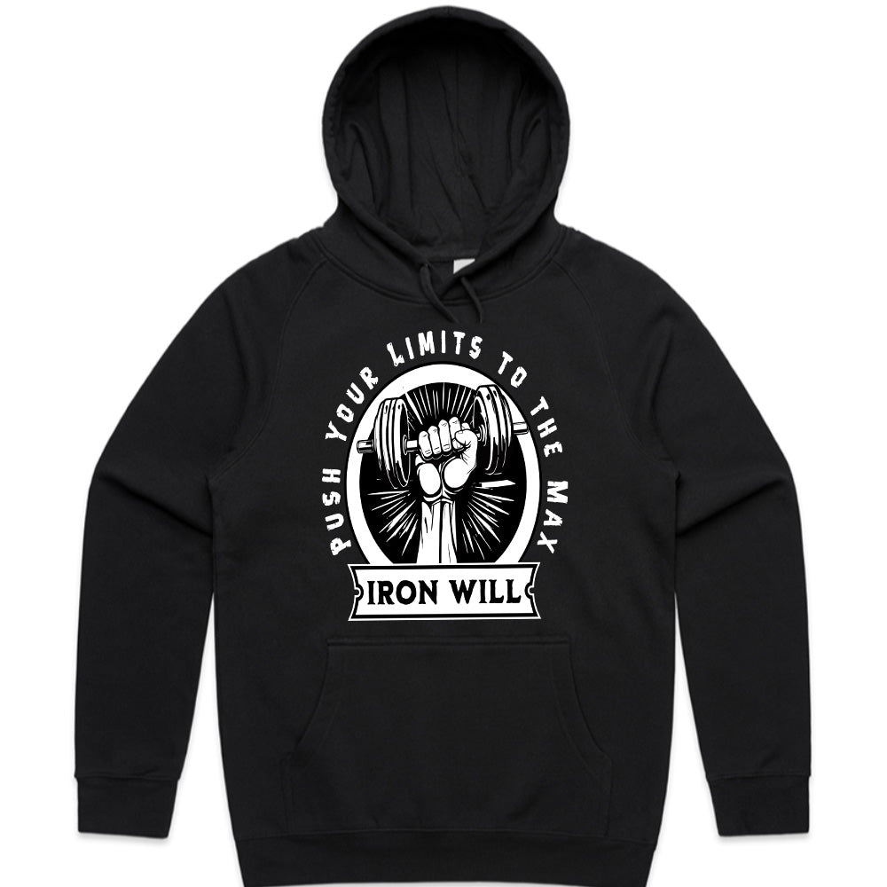 "Iron Will Gym T-Shirt β Push Your Limits to the Max Fitness Tee"