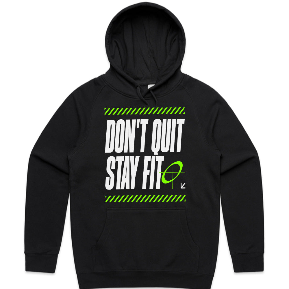 "Don't Quit Stay Fit Motivational Gym T-Shirt β Bold Fitness Apparel"