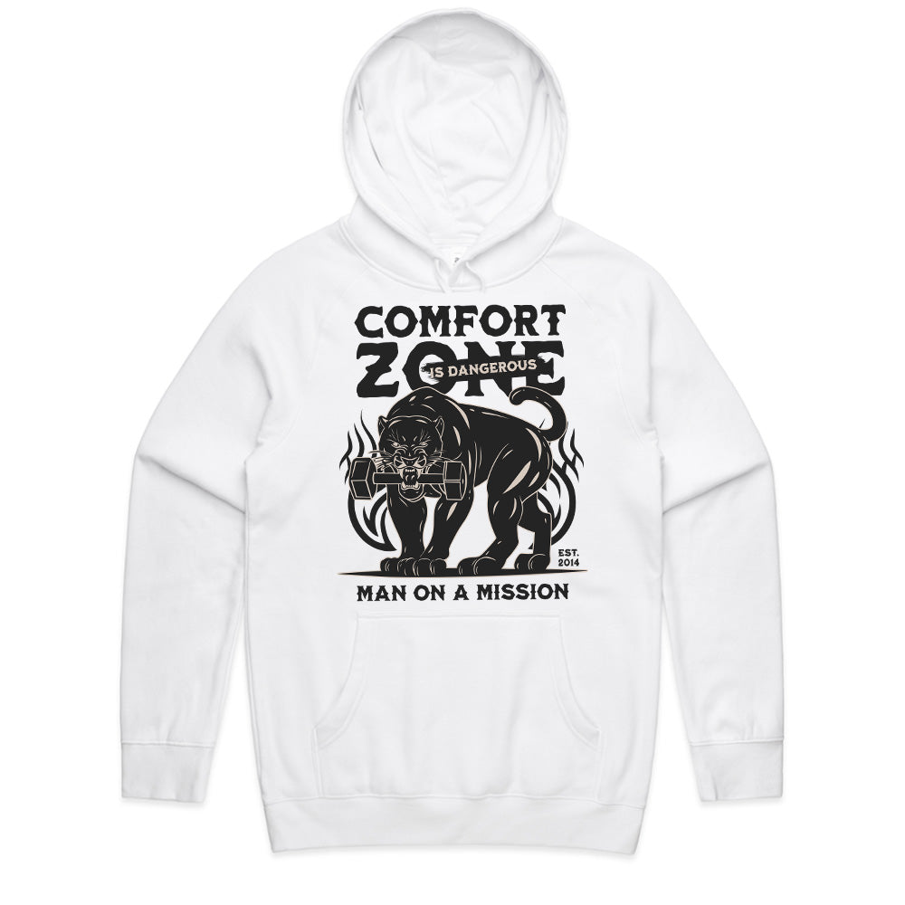 "Comfort Zone Is Dangerous" Panther Gym T-Shirt – Man on a Mission