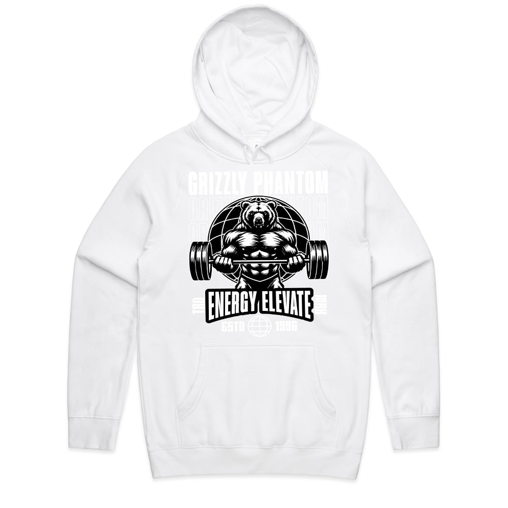 "Grizzly Phantom" Powerlifting Bear Gym T-Shirt – Strength & Elevation