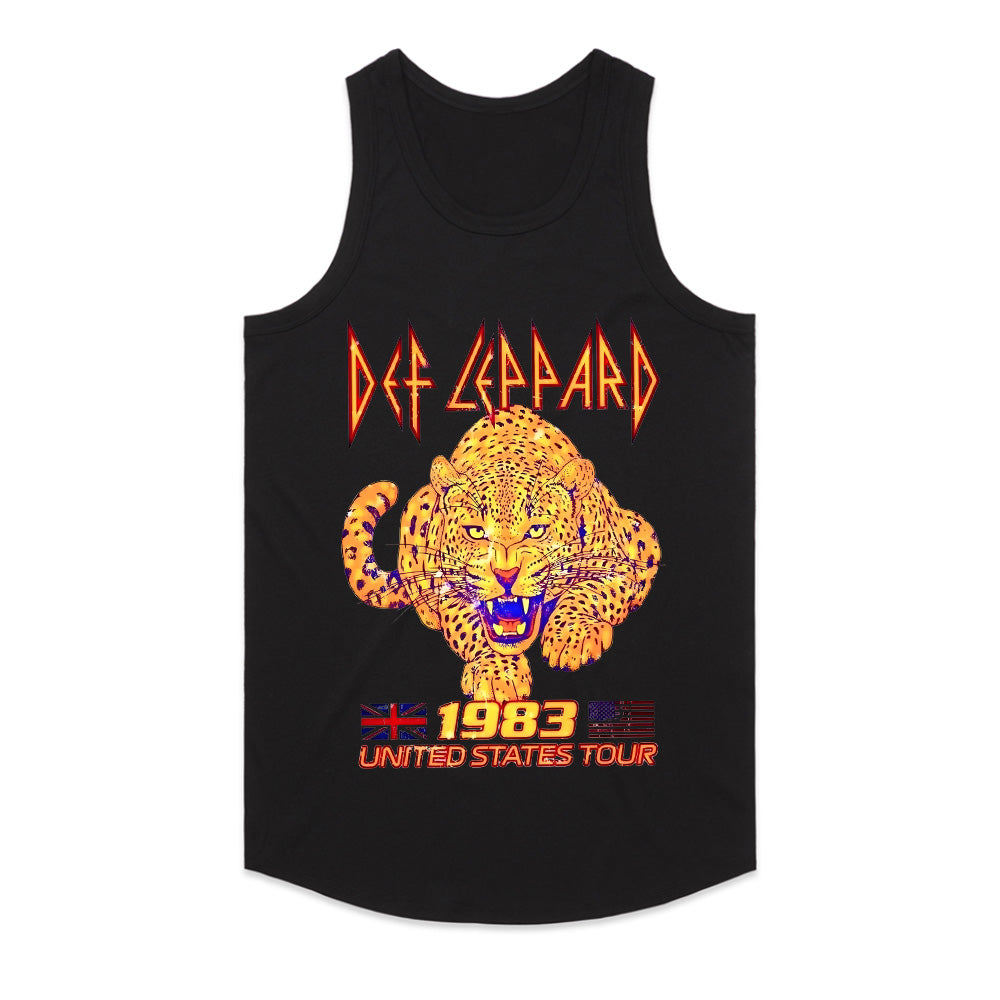 Def Leppard 1983 U.S. Tour T-Shirt β Retro Rock Concert Tee