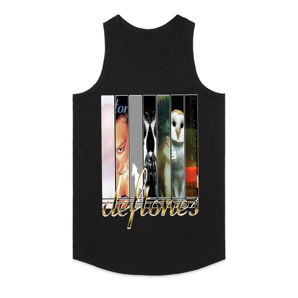 Deftones Album Cover Collage T-Shirt β Alternative Metal Discography Tee