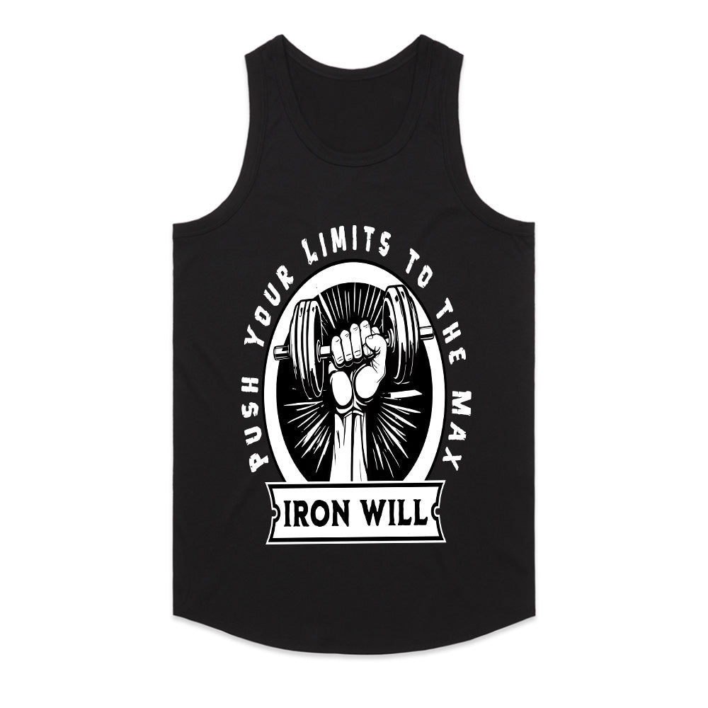 "Iron Will Gym T-Shirt β Push Your Limits to the Max Fitness Tee"