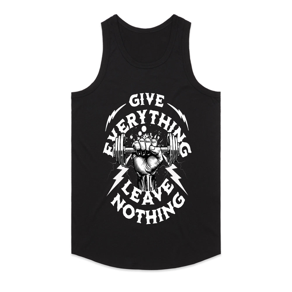 "Give Everything, Leave Nothing" Gym Motivation T-Shirt – Hardcore Fitness Apparel