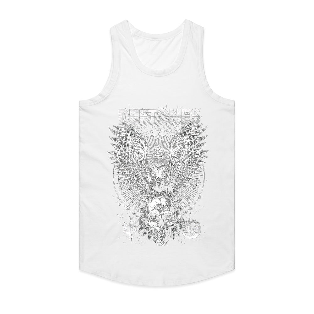 Deftones Mystical Owl & Skull T-Shirt β Dark Metal Aesthetic Tee