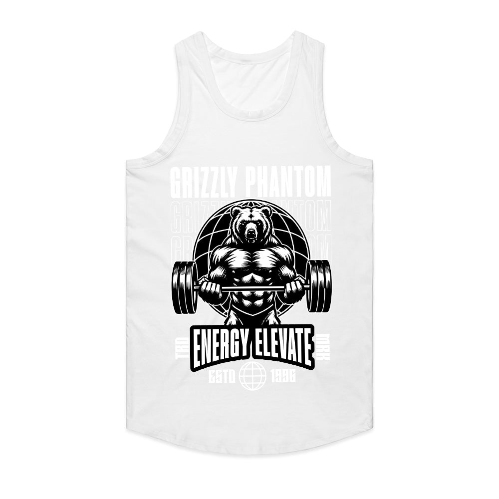 "Grizzly Phantom" Powerlifting Bear Gym T-Shirt – Strength & Elevation