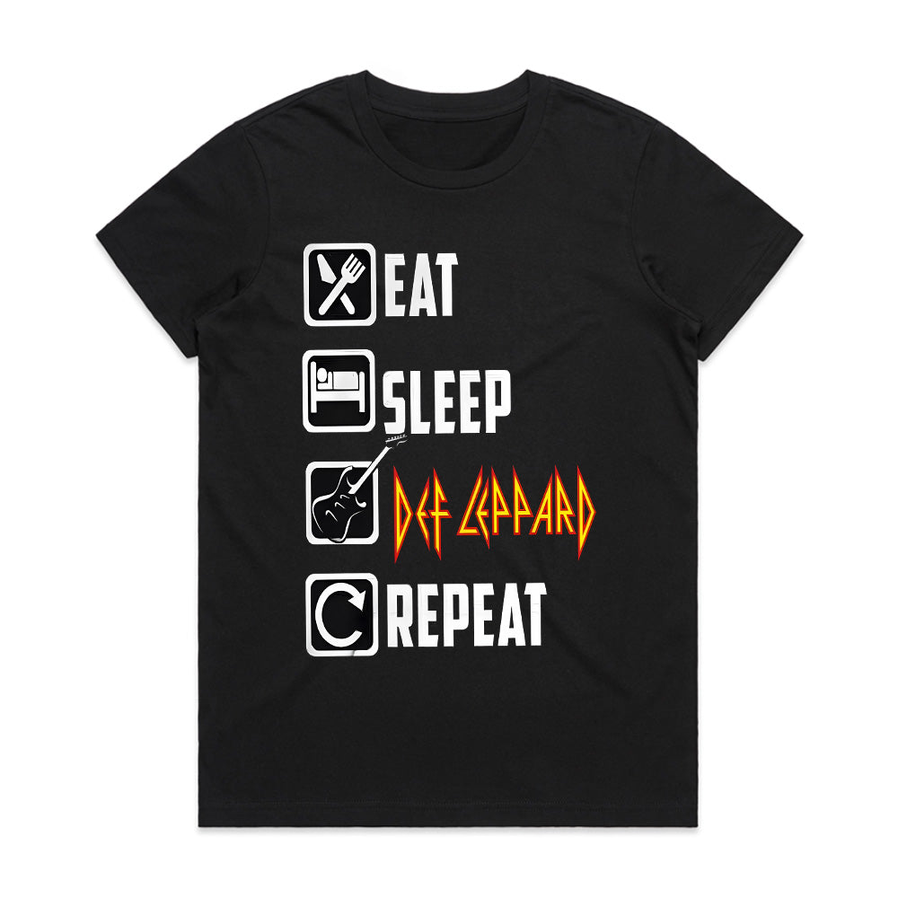 Eat Sleep Def Leppard Repeat – Rock & Roll Lifestyle T-Shirt