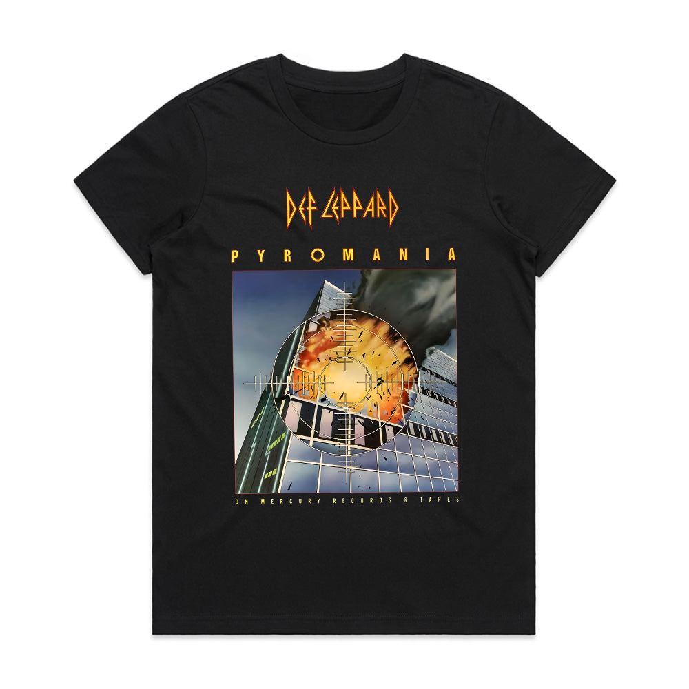Def Leppard Pyromania Album Cover T-Shirt – Classic Hard Rock Tribute