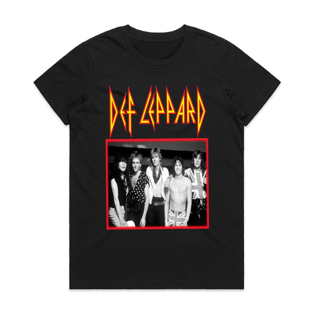 Def Leppard Classic Band Photo T-Shirt β Vintage Hard Rock & Metal Tee