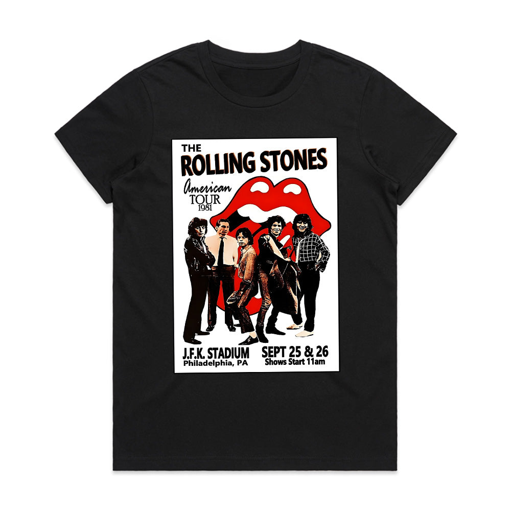 The Rolling Stones 1981 American Tour T-Shirt – Vintage Concert Poster Tee
