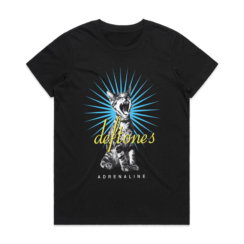 Deftones Adrenaline Yawning Cat T-Shirt β Alternative Metal Album Tee