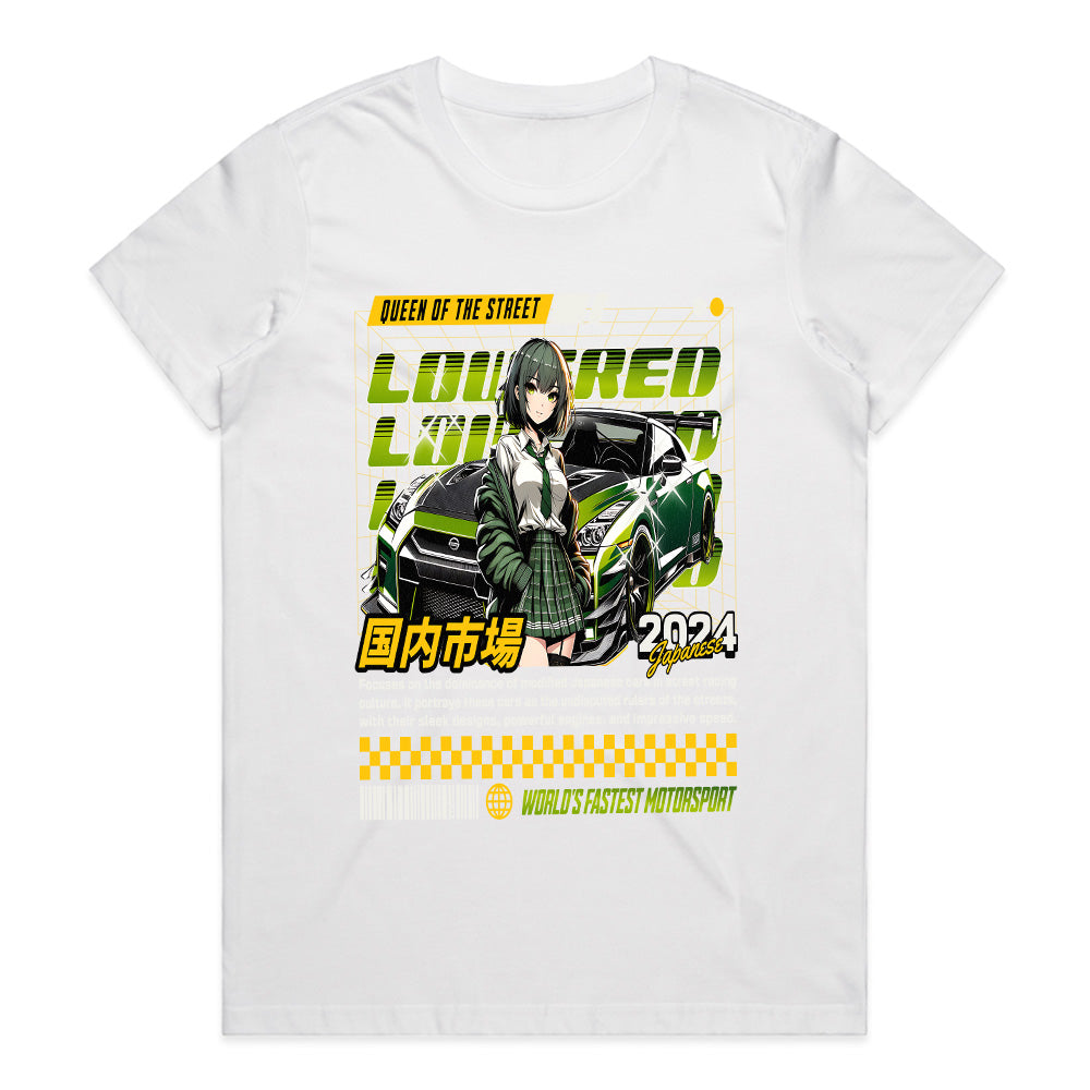 Queen of the Street – JDM Racing Anime Tee