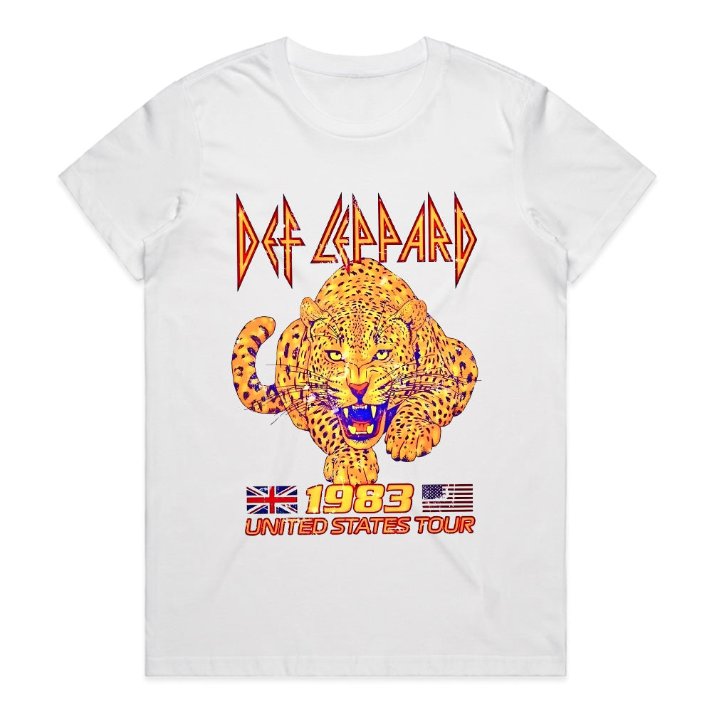 Def Leppard 1983 U.S. Tour T-Shirt β Retro Rock Concert Tee