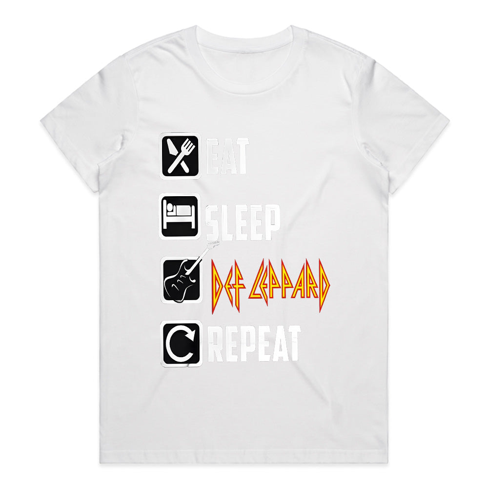 Eat Sleep Def Leppard Repeat – Rock & Roll Lifestyle T-Shirt