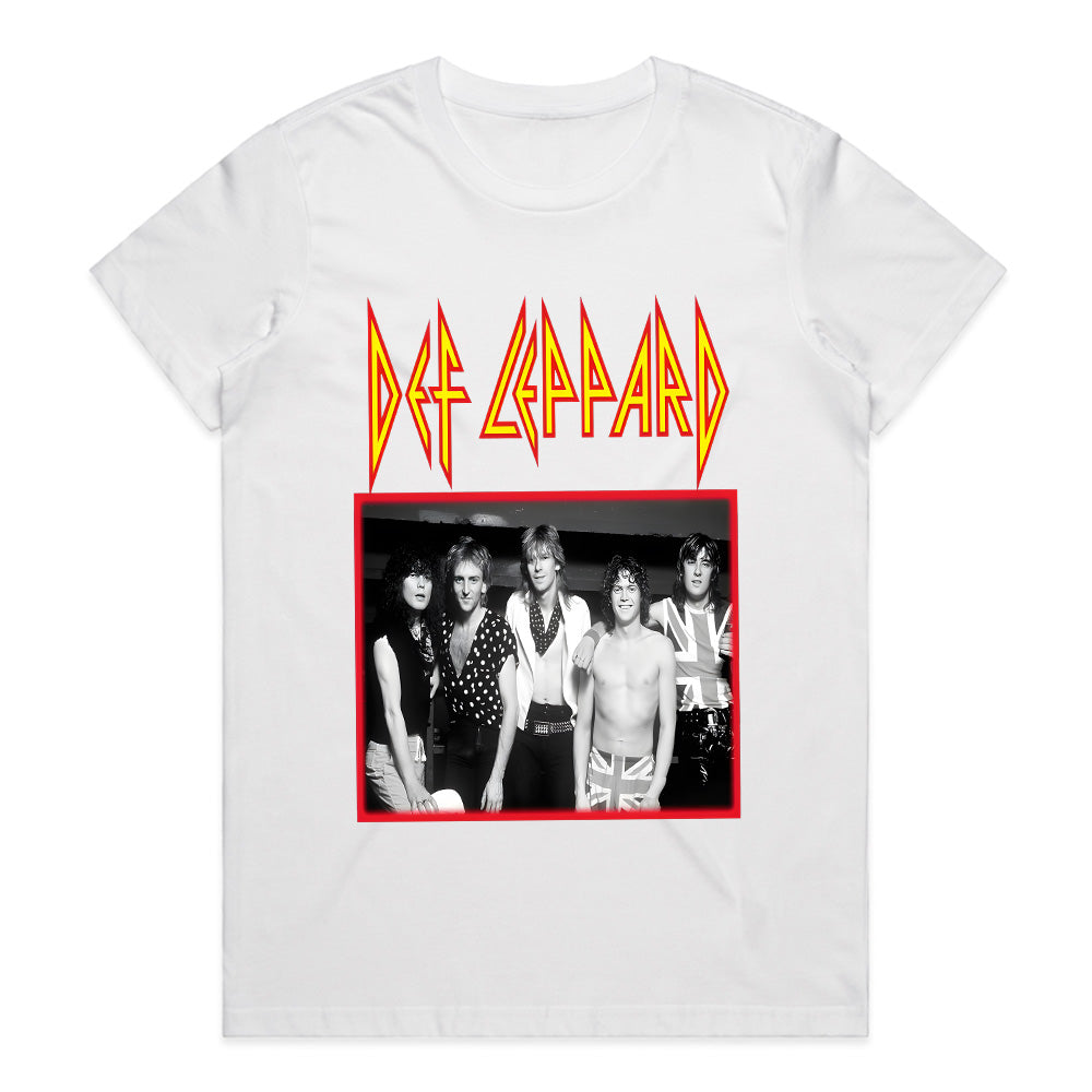 Def Leppard Classic Band Photo T-Shirt β Vintage Hard Rock & Metal Tee