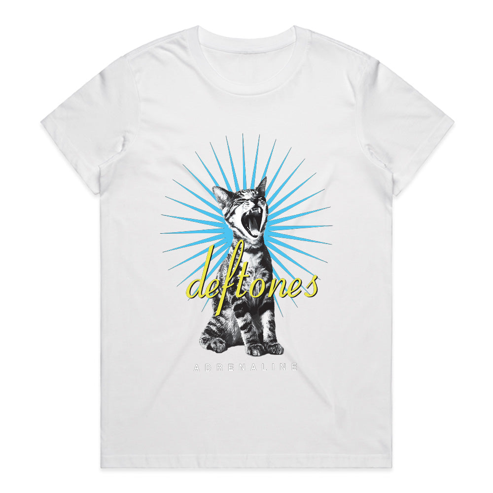 Deftones Adrenaline Yawning Cat T-Shirt β Alternative Metal Album Tee
