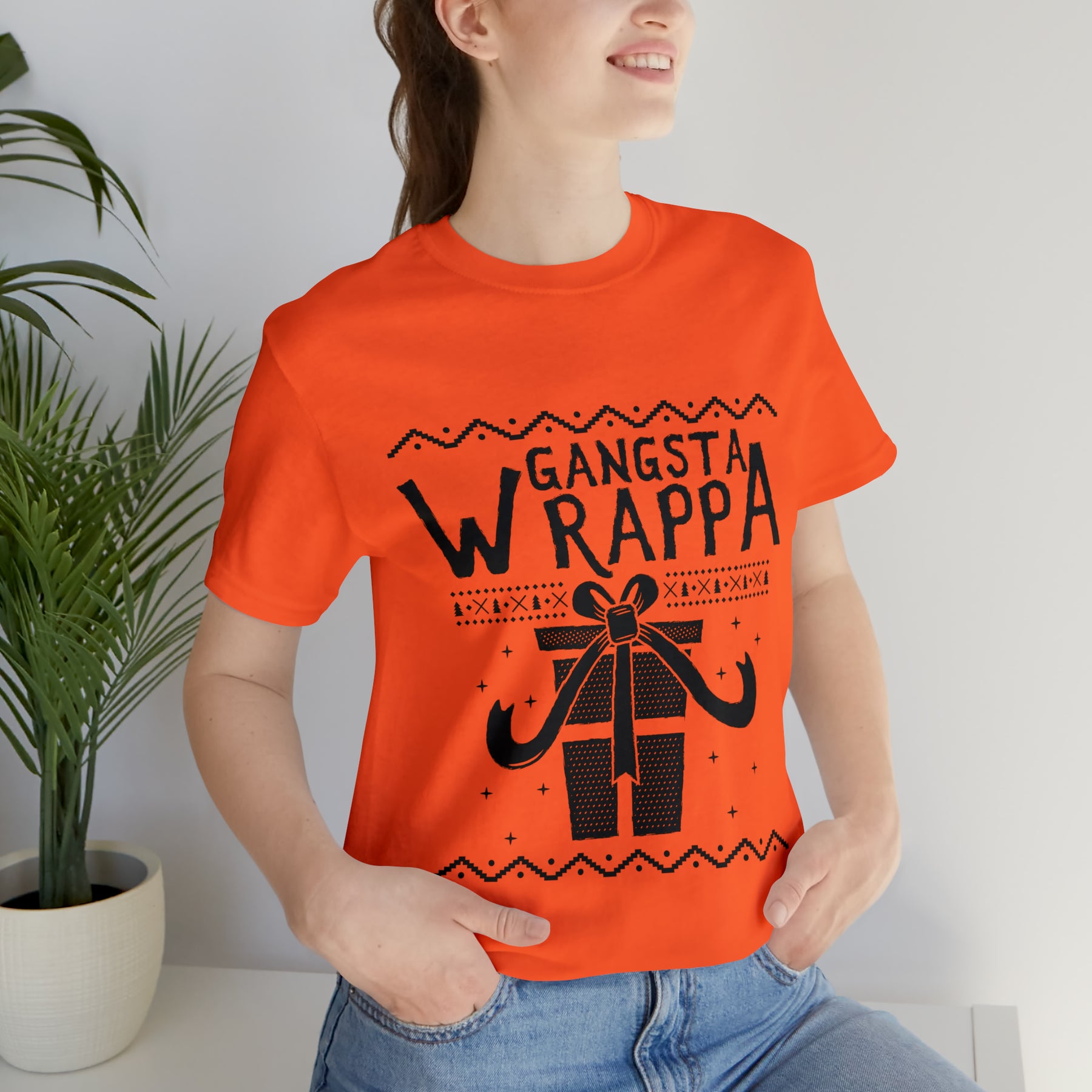 Gangsta Wrapper - Unisex Jersey Short Sleeve Tee