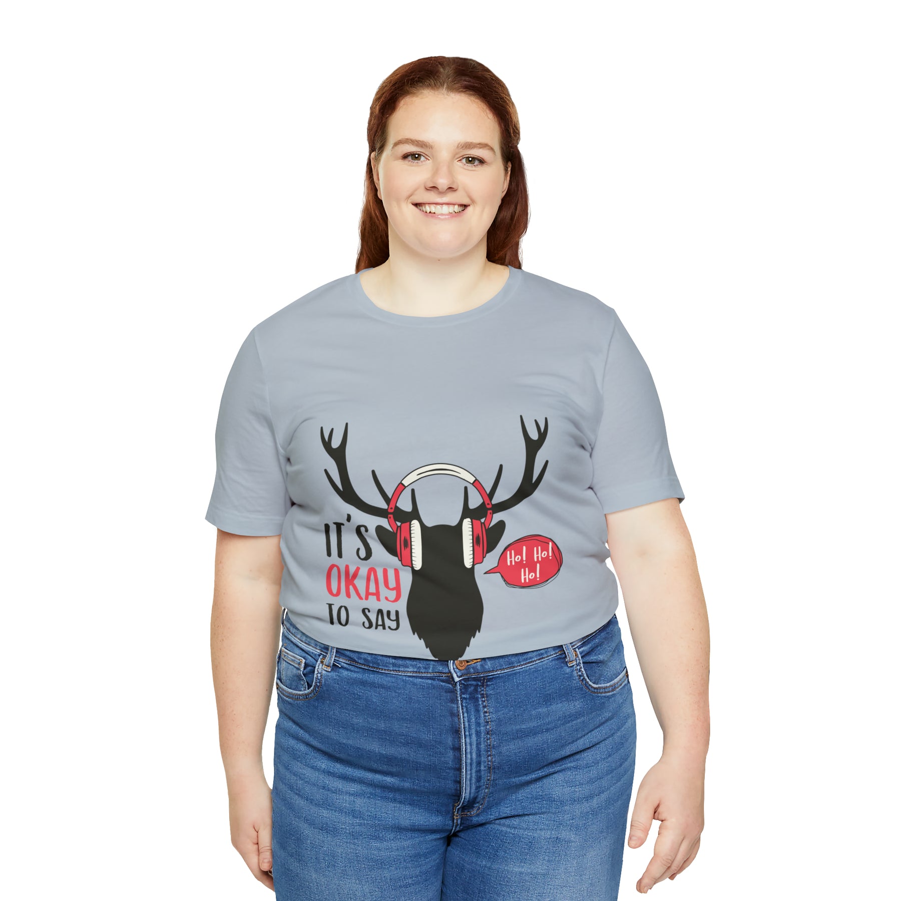 It's Okay To Say Ho Ho Ho - Unisex Jersey Short Sleeve Tee