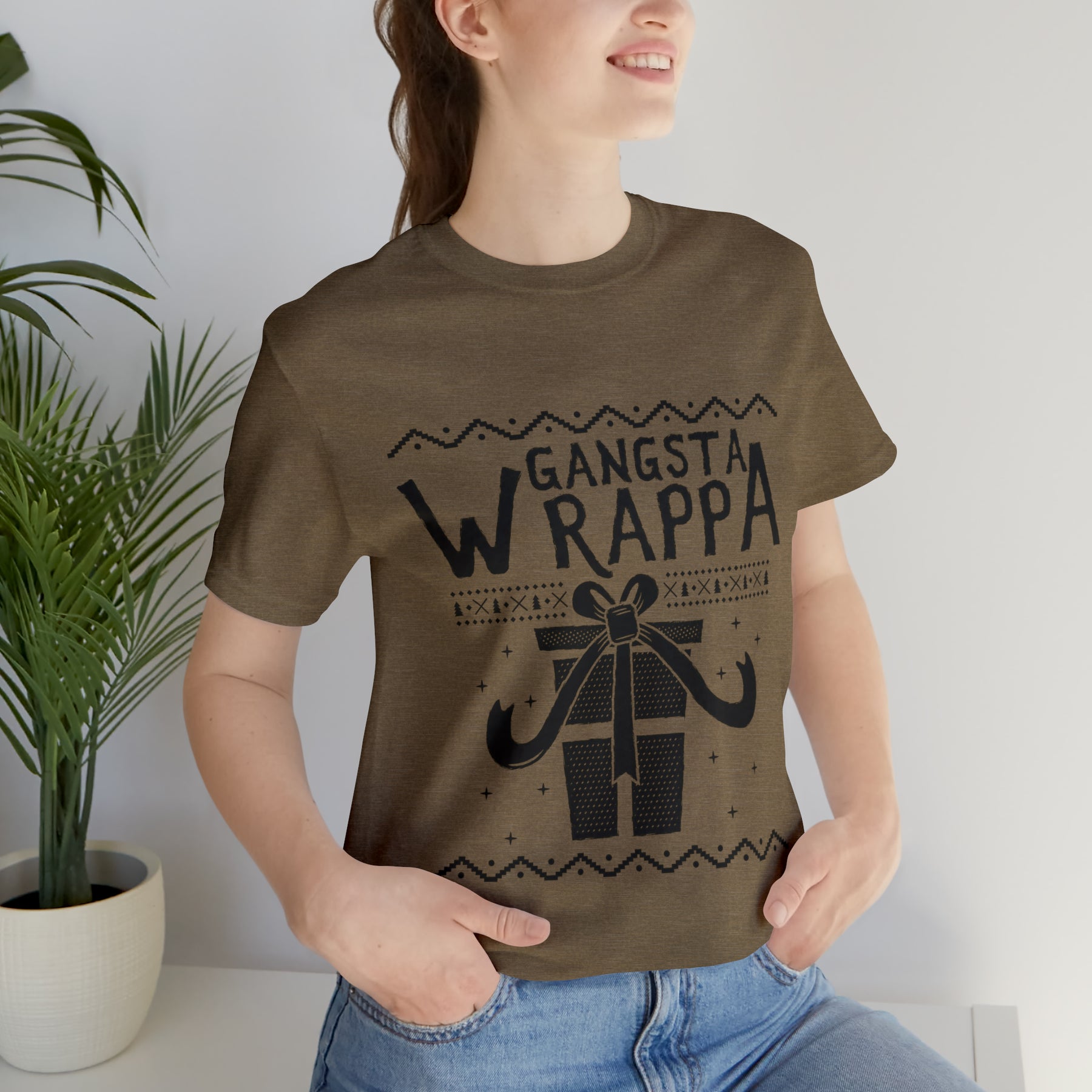 Gangsta Wrapper - Unisex Jersey Short Sleeve Tee