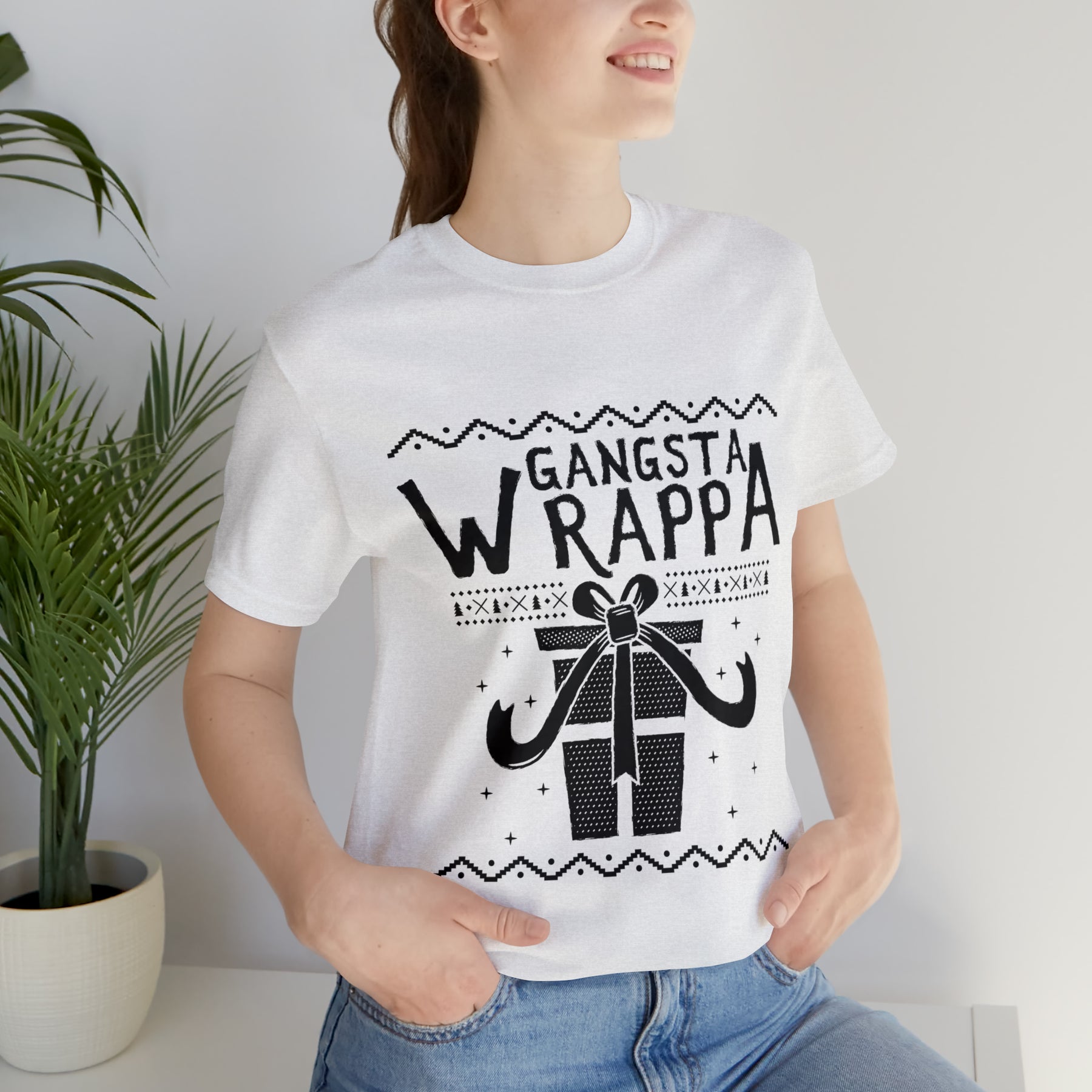 Gangsta Wrapper - Unisex Jersey Short Sleeve Tee