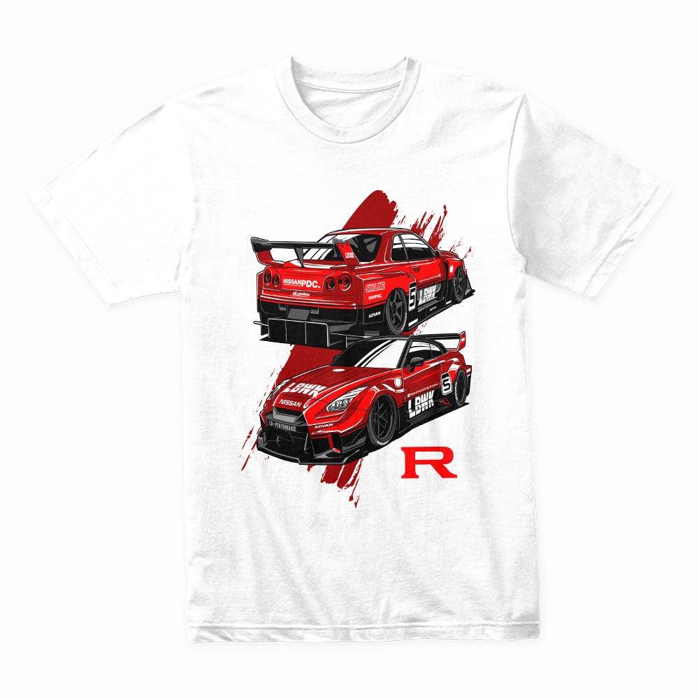Nissan GT-R Liberty Walk – Widebody Racing Legends T-Shirt