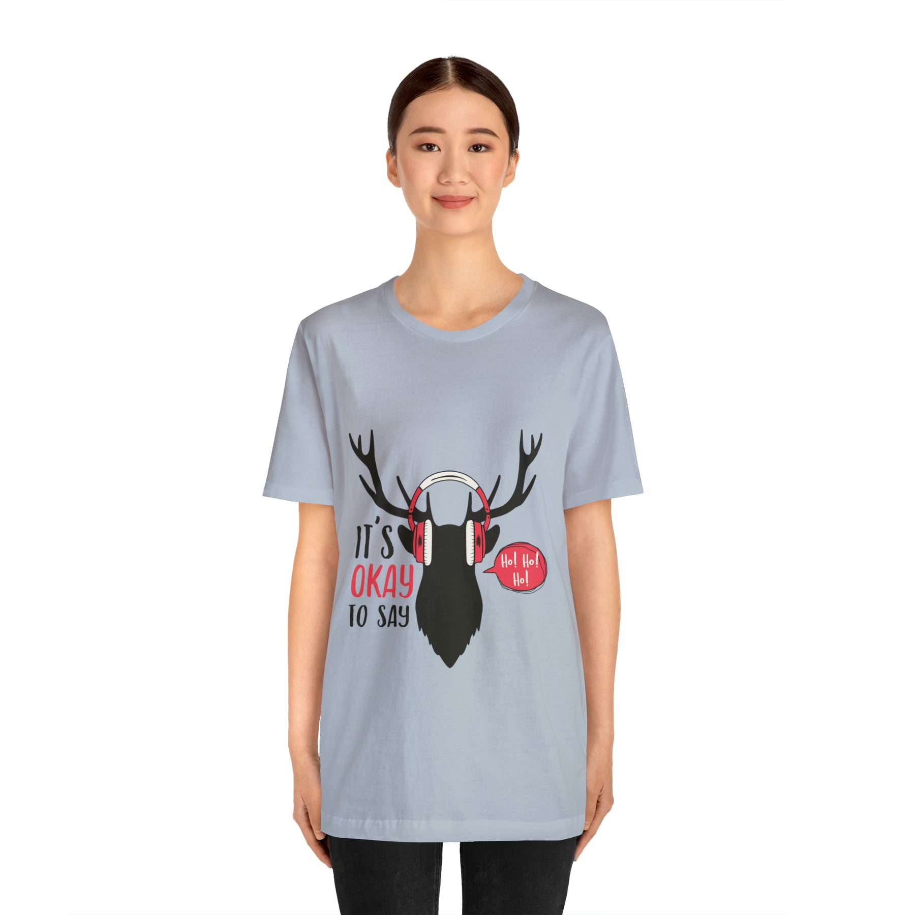 It's Okay To Say Ho Ho Ho - Unisex Jersey Short Sleeve Tee