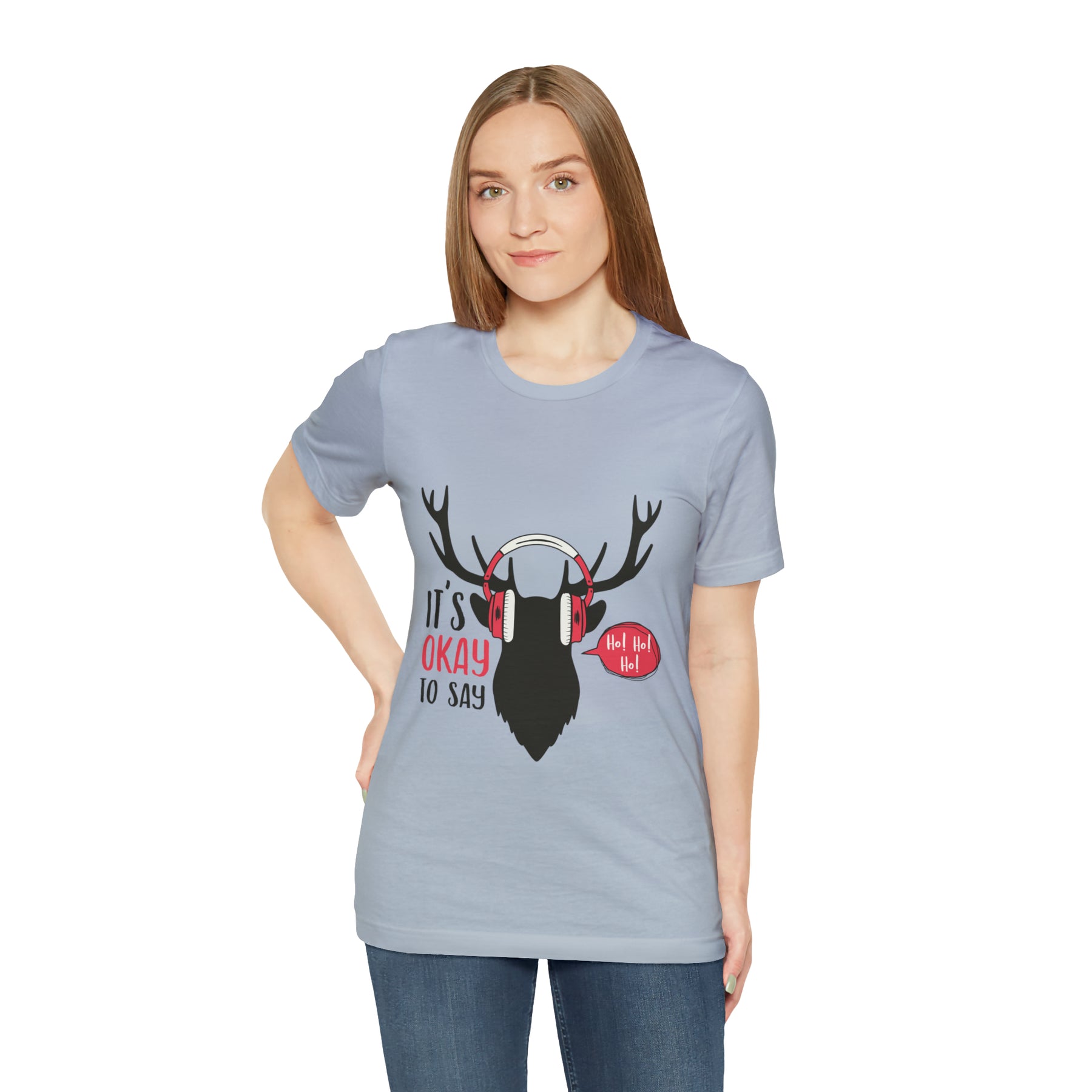 It's Okay To Say Ho Ho Ho - Unisex Jersey Short Sleeve Tee