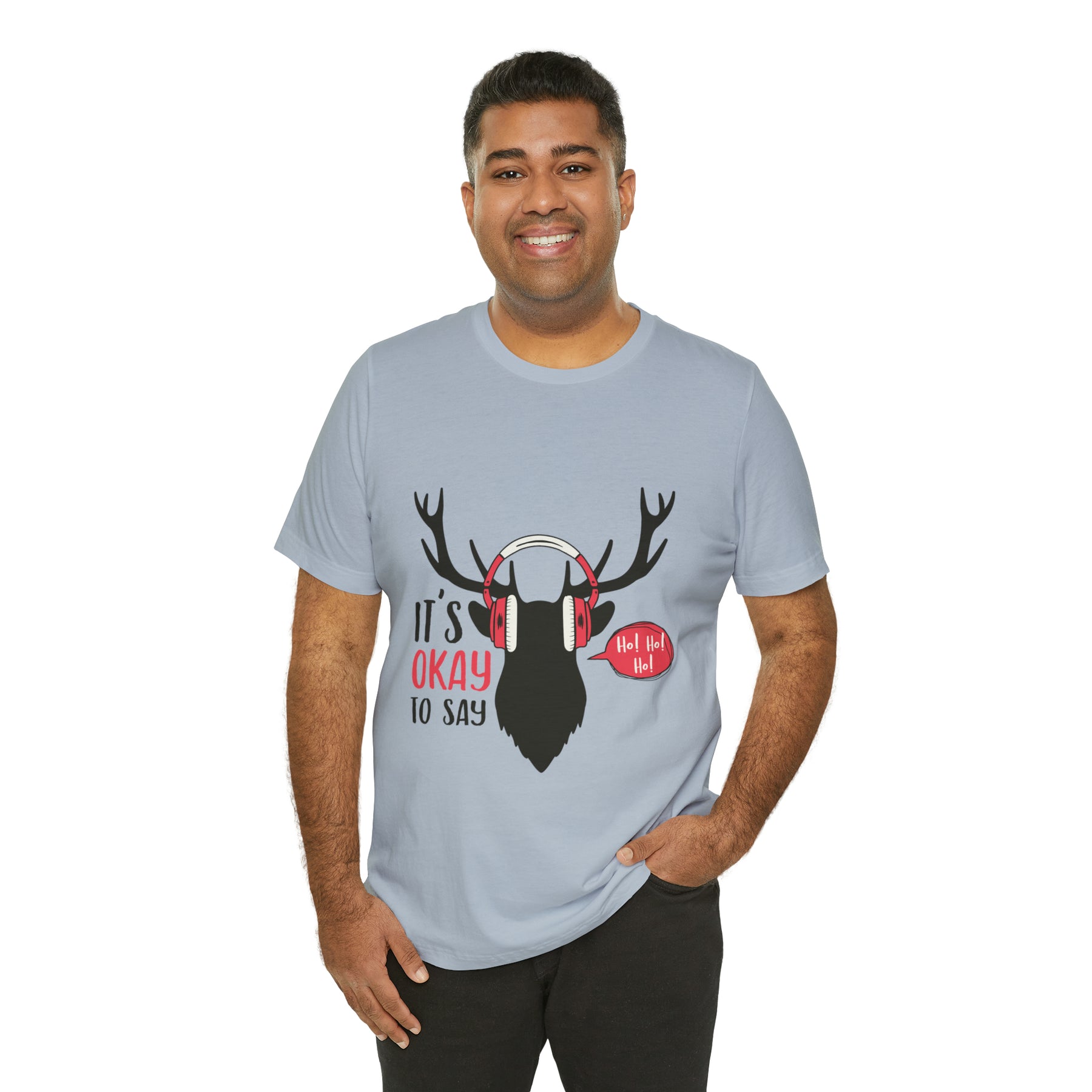 It's Okay To Say Ho Ho Ho - Unisex Jersey Short Sleeve Tee