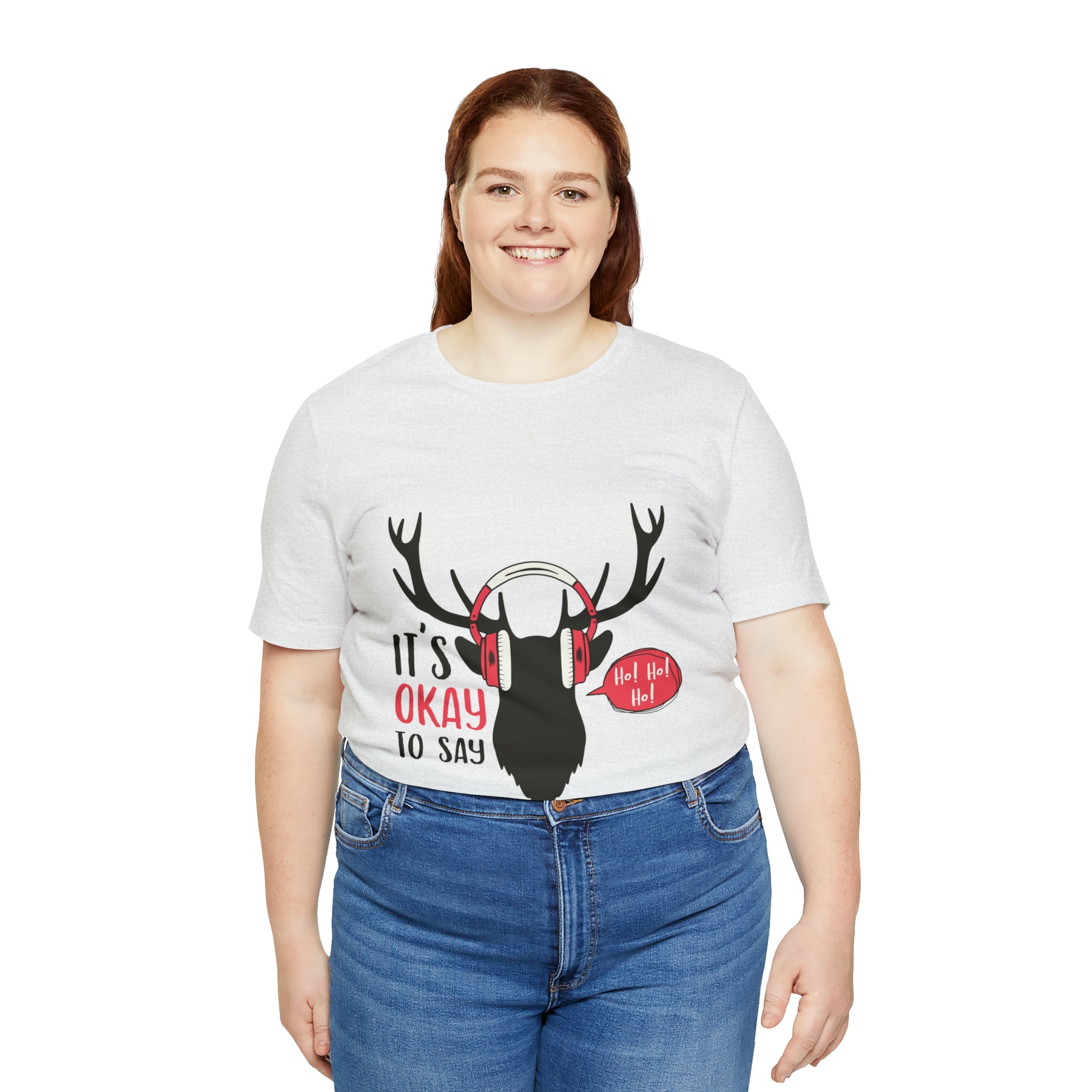 It's Okay To Say Ho Ho Ho - Unisex Jersey Short Sleeve Tee
