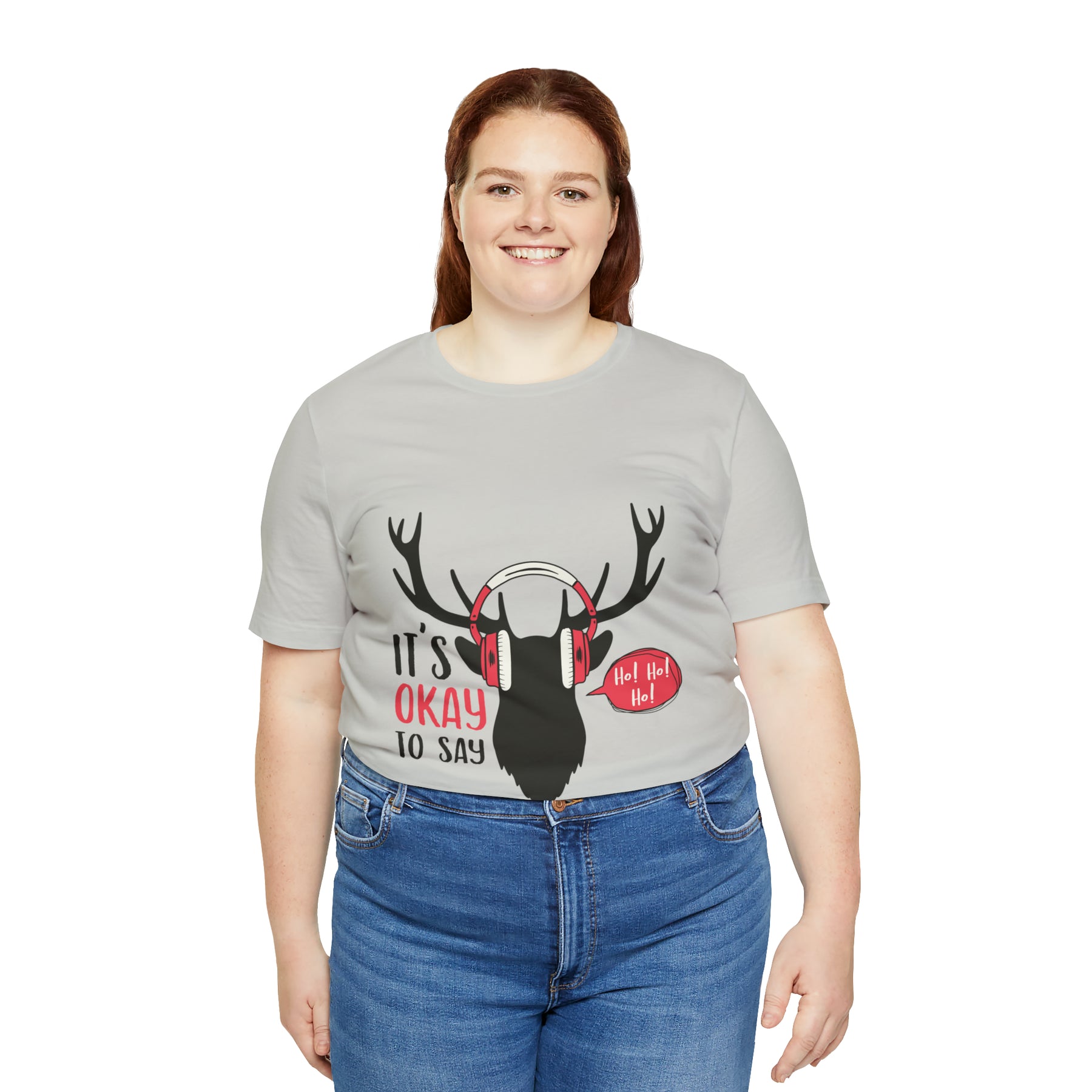 It's Okay To Say Ho Ho Ho - Unisex Jersey Short Sleeve Tee