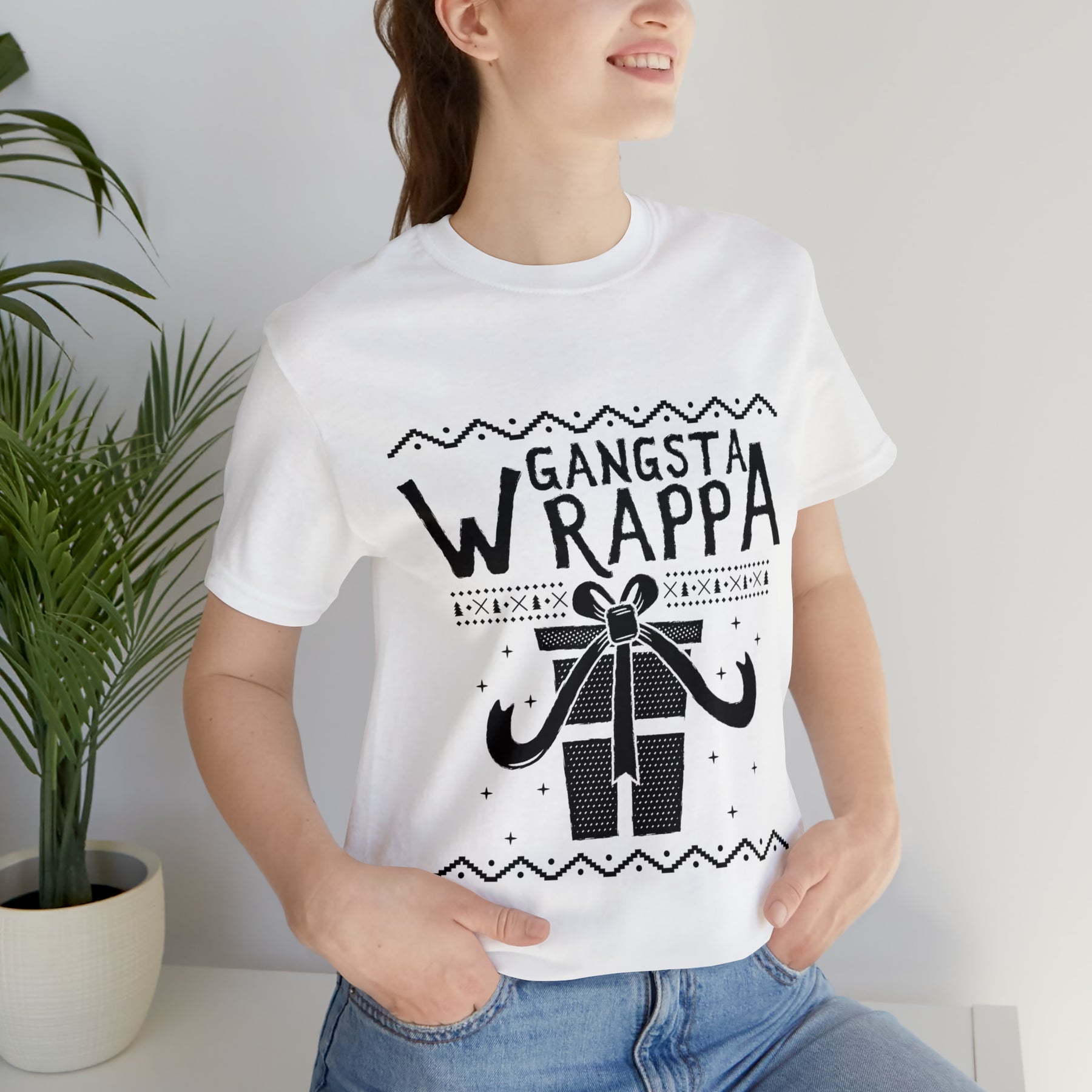Gangsta Wrapper - Unisex Jersey Short Sleeve Tee