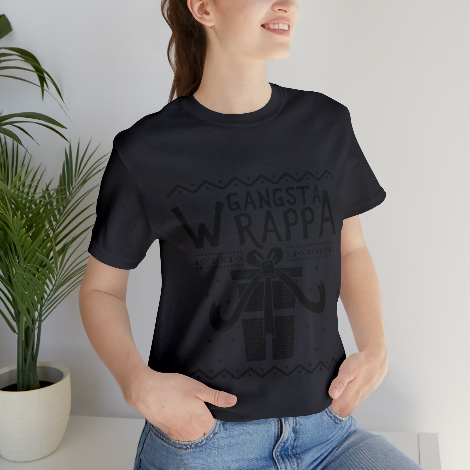 Gangsta Wrapper - Unisex Jersey Short Sleeve Tee