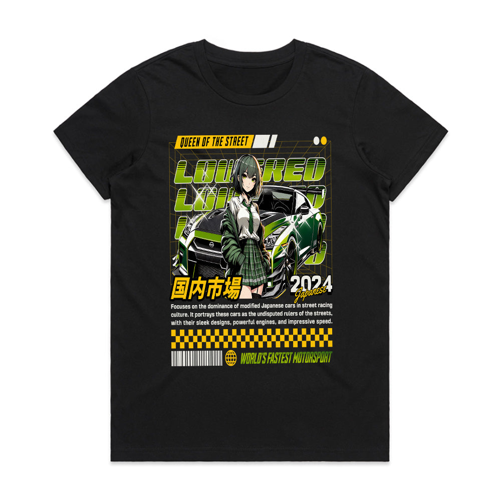 Queen of the Street – JDM Racing Anime Tee