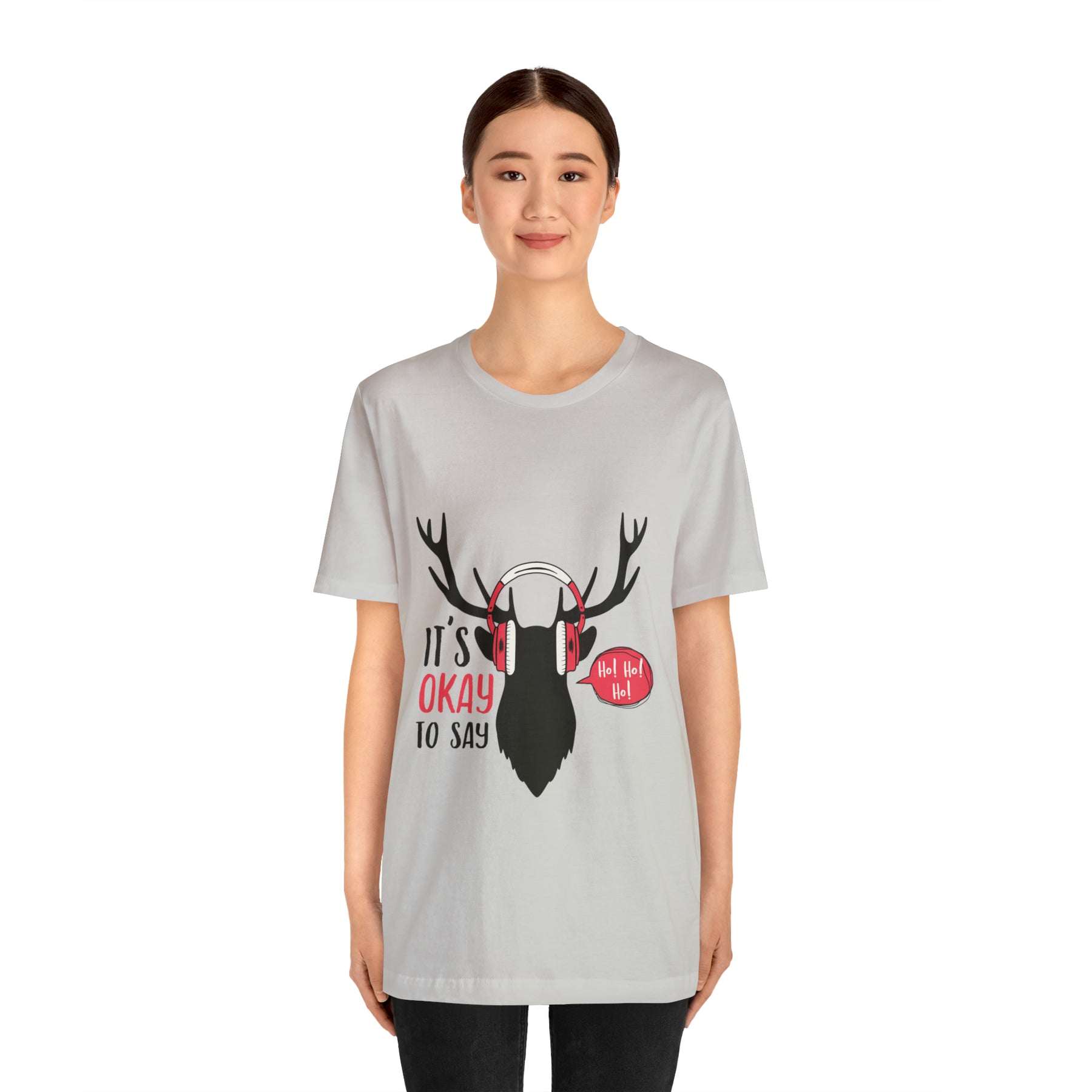 It's Okay To Say Ho Ho Ho - Unisex Jersey Short Sleeve Tee