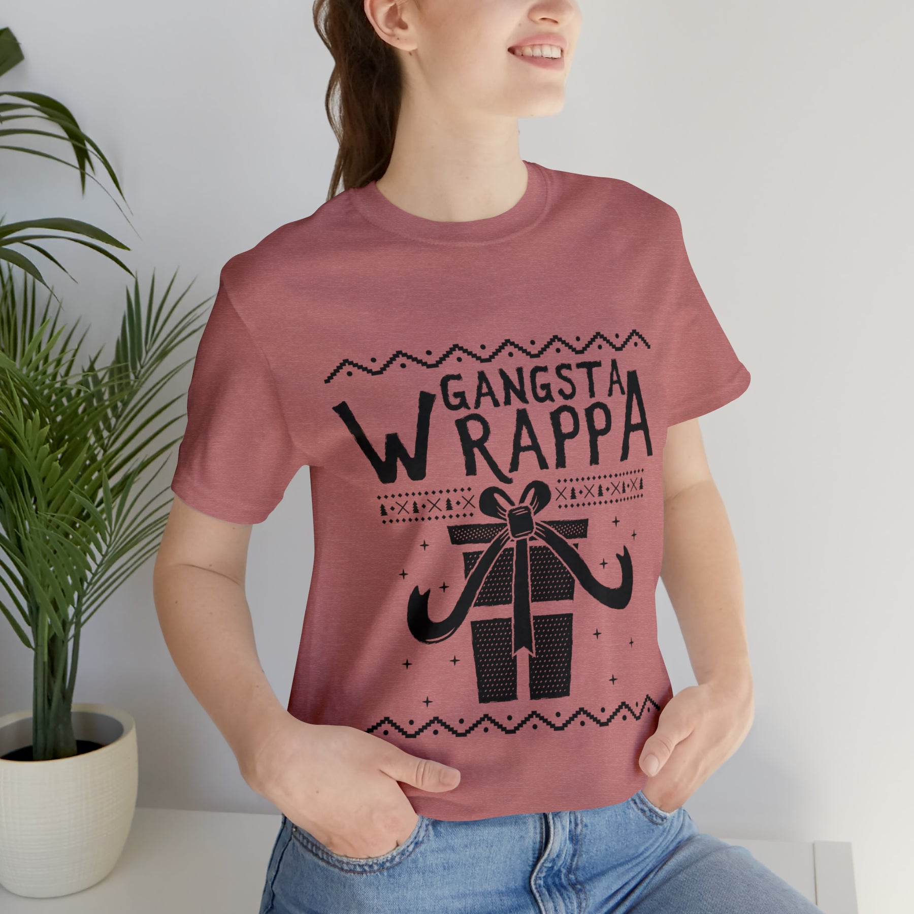 Gangsta Wrapper - Unisex Jersey Short Sleeve Tee