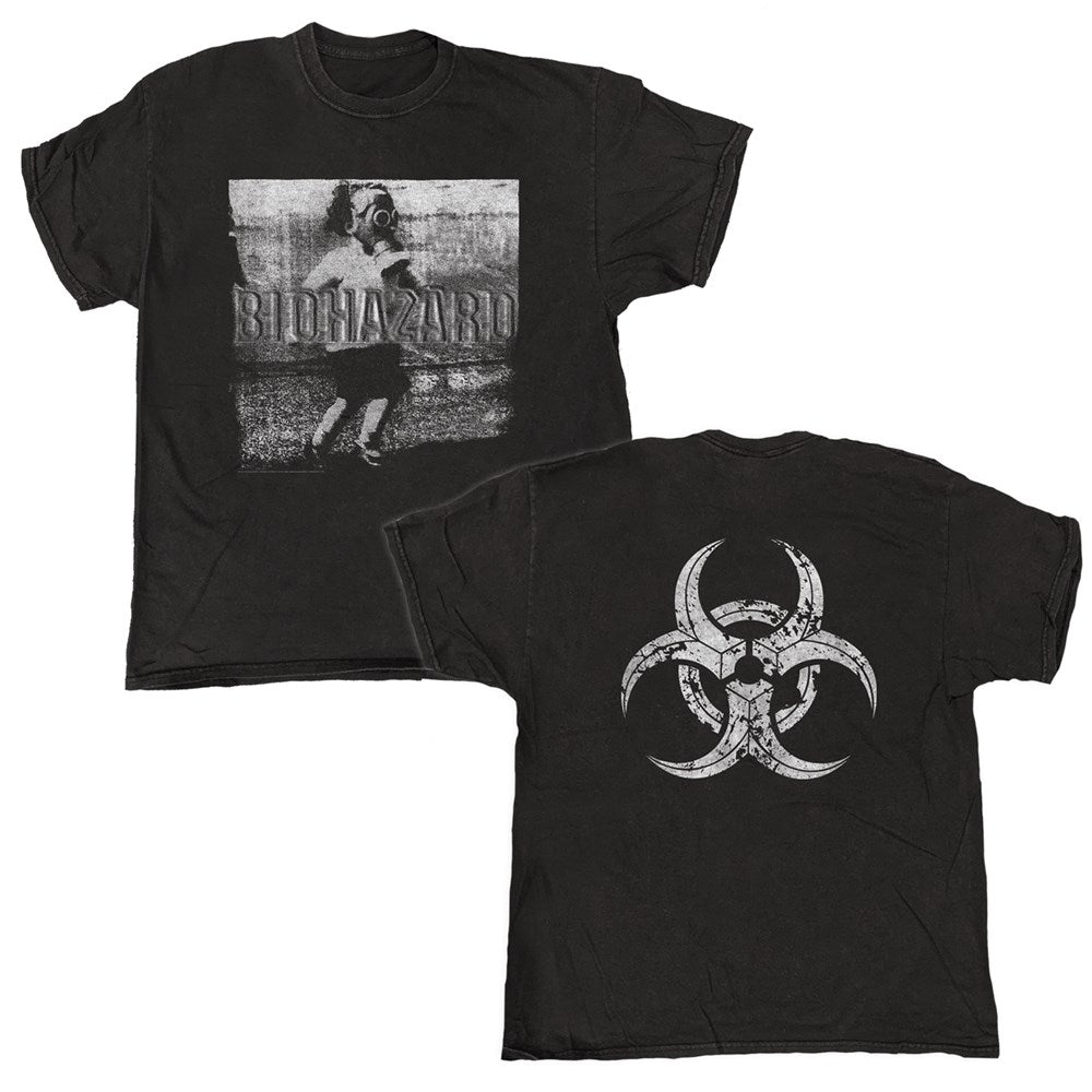 Biohazard - Gasmask - Vintage Wash T-shirt Black