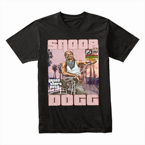 Snoop Dogg x GTA Vice City T-Shirt – West Coast Hip-Hop Meets Gaming Vibes