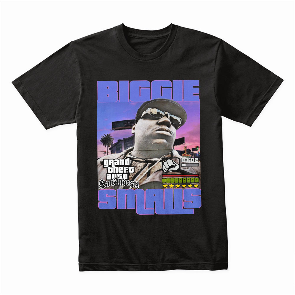 Biggie Smalls x GTA San Andreas T-Shirt – Hip-Hop & Gaming Streetwear