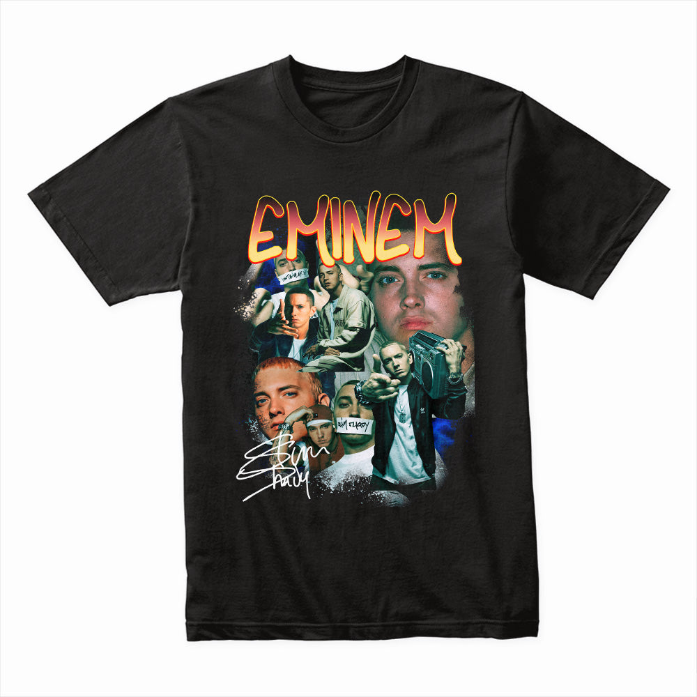 Eminem "Slim Shady Era" Collage T-Shirt – Classic Hip-Hop Streetwear