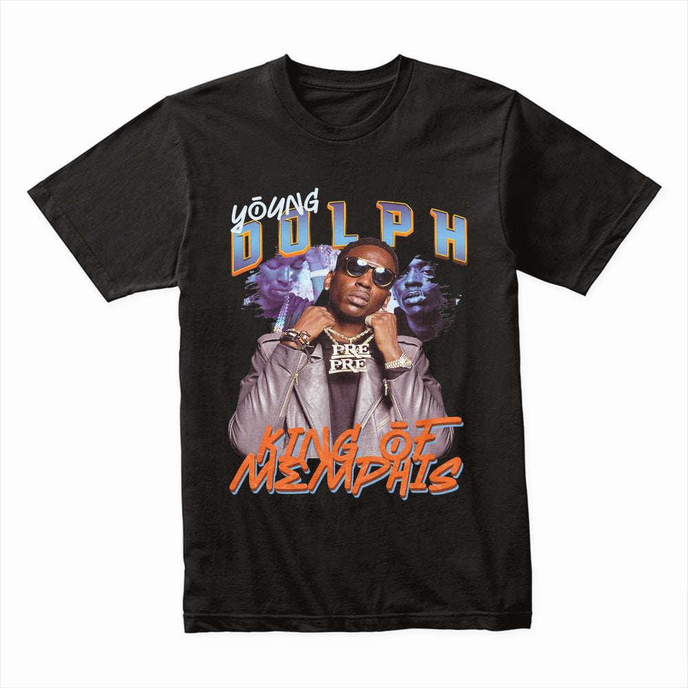 Young Dolph "King of Memphis" Tribute T-Shirt – Legendary Hip-Hop Streetwear