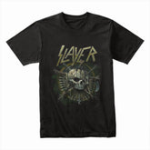 Slayer War Skull T-Shirt – Brutal Thrash Metal Battle Design