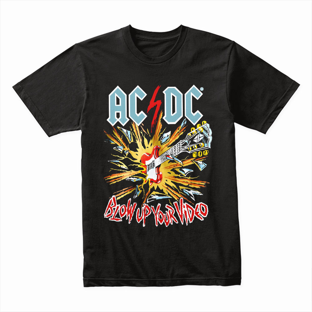 AC/DC "Blow Up Your Video" Explosive Rock Graphic T-Shirt